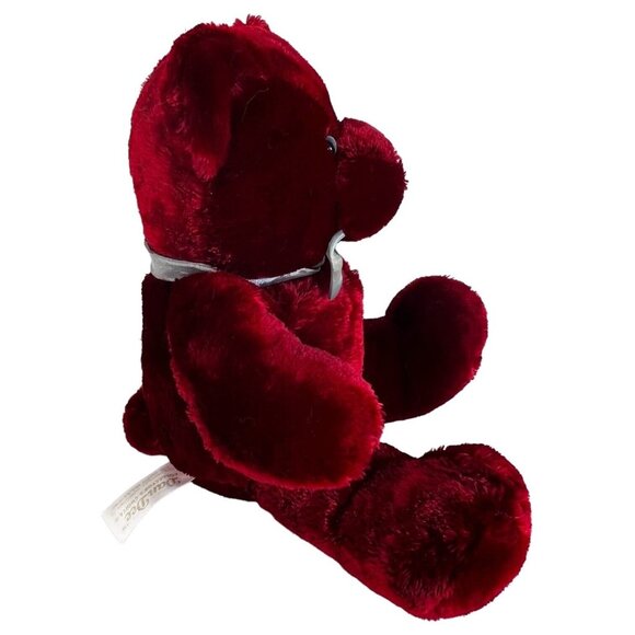 Dan Dee Collectors Choice Plush Teddy Bear Burgundy 13" Bow Tie Stuffed Animal - Picture 3 of 7